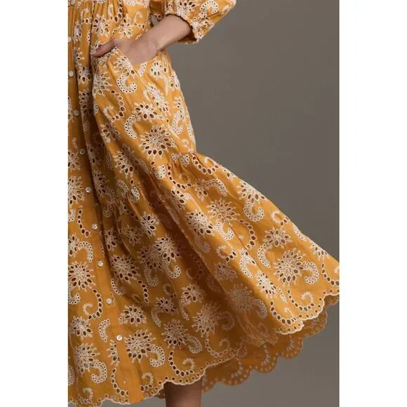 Anthropologie Maaji Bridget Embroidered Eyelet - rajagirimanappuram.com